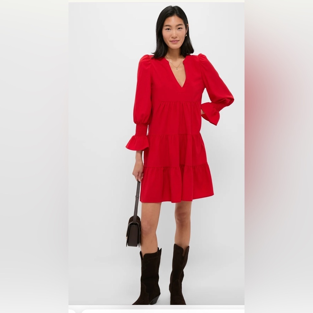 Tuckernuck Pomander Place Red Crepe Kenzo Dress XXL